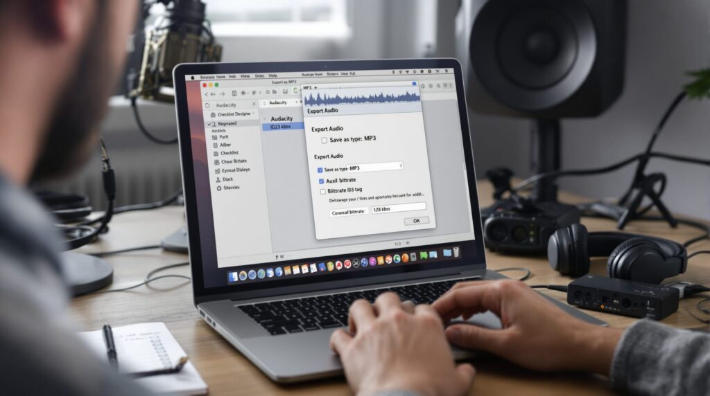 convertir audacity en mp3