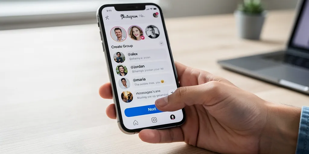 comment créer un groupe de discussion sur instagram