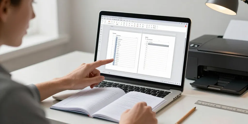 word mise en page livret