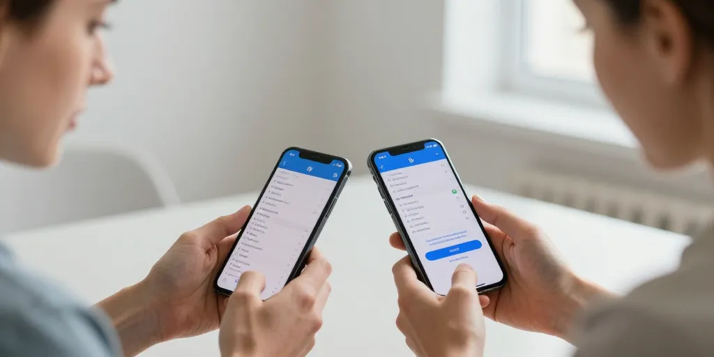 transferer contact android vers iphone bluetooth